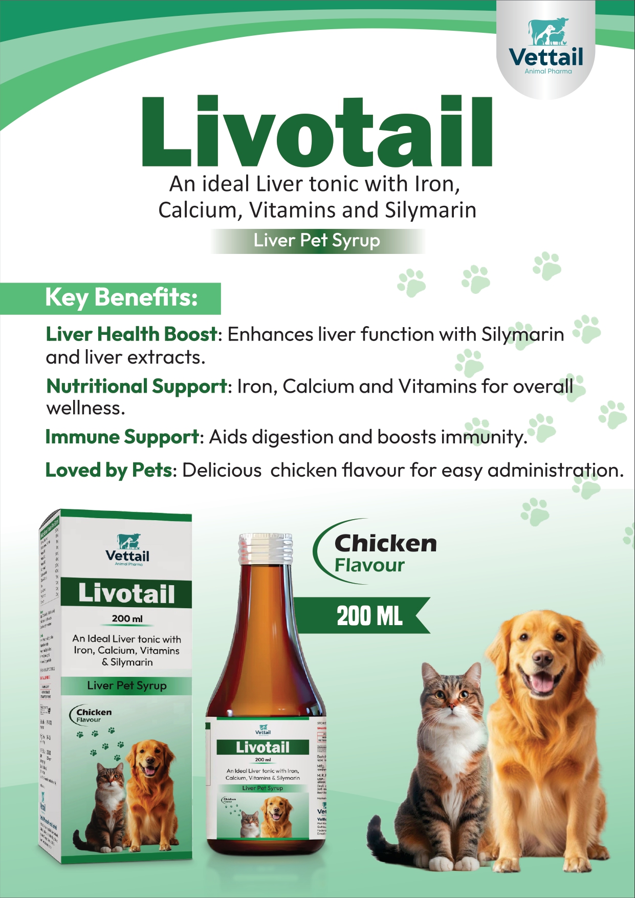 Livotail - Liver Tonic with Silymarin for Pets