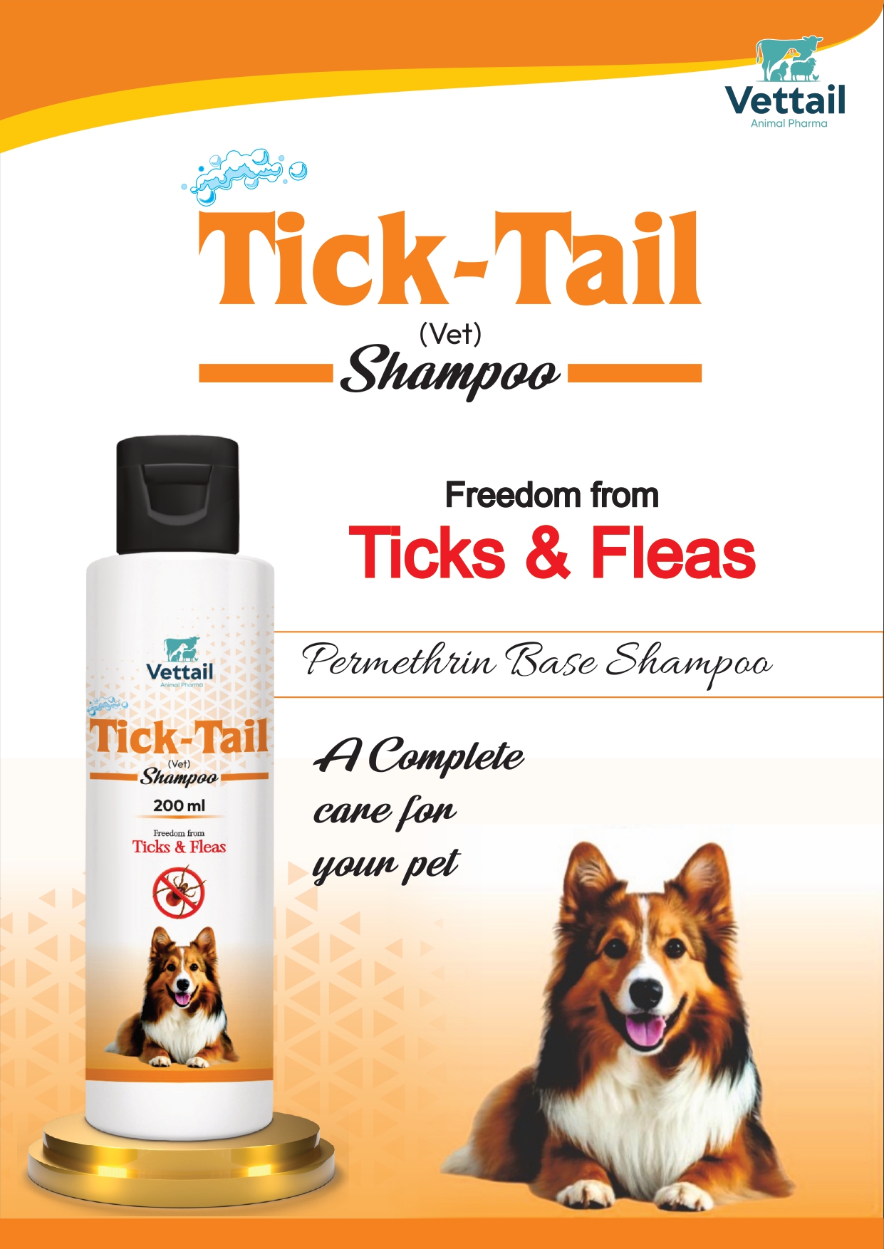 Tick-Tail Shampoo - Permethrin-base Pet Shampoo